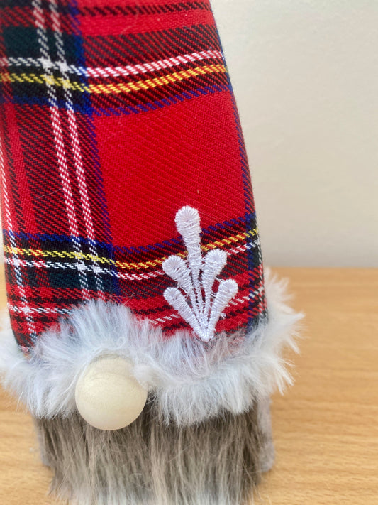 Wooden: Scottish Tartan Timber Gonk: Rowan