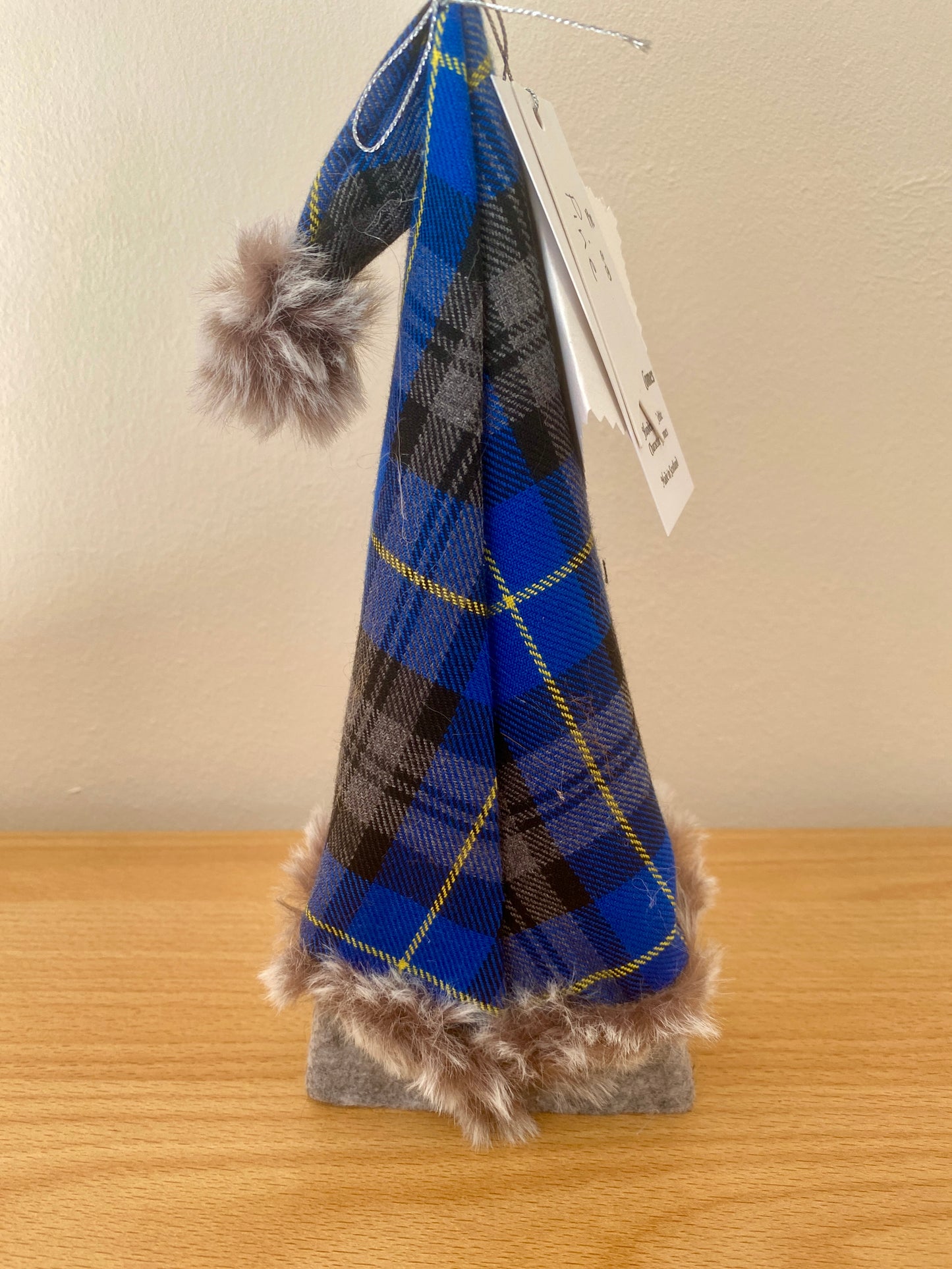 Wooden: Scottish Tartan Timber Gonk: Pine