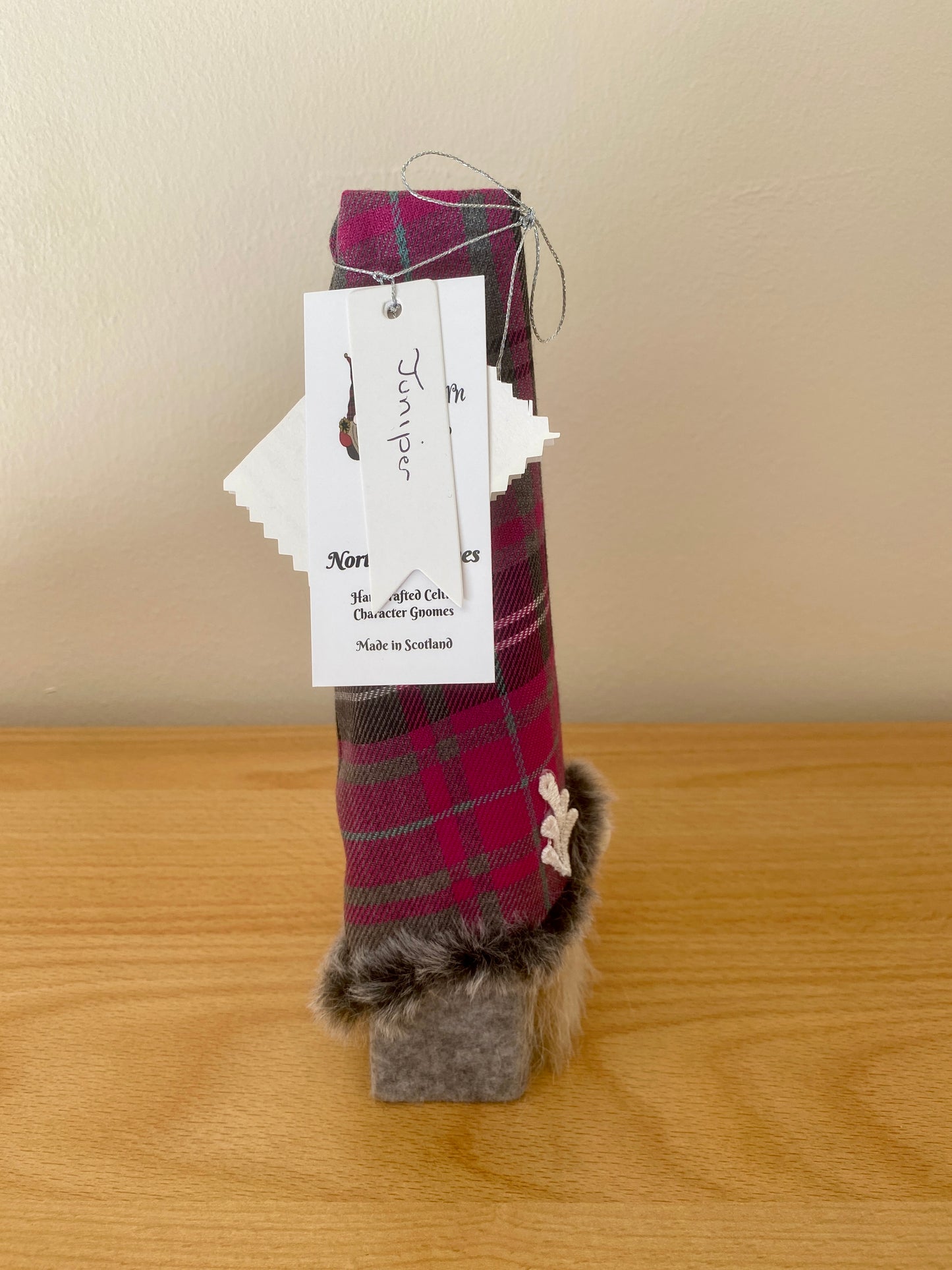 Wooden: Scottish Tartan Timber Gonk: Aspen