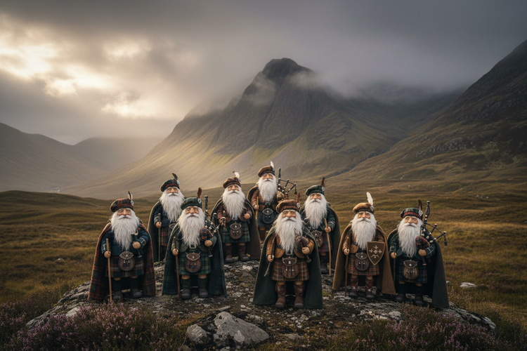 The Northern Clans — Scottish Highland gnome collection banner