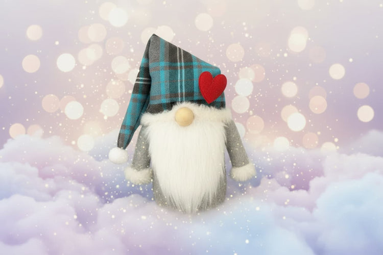 Scottish Dreamer gnome in a whimsical dreamy Scottish scene